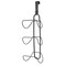 mDesign Metal Over Shower Door Towel Rack Storage Organizer, 3 Tiers